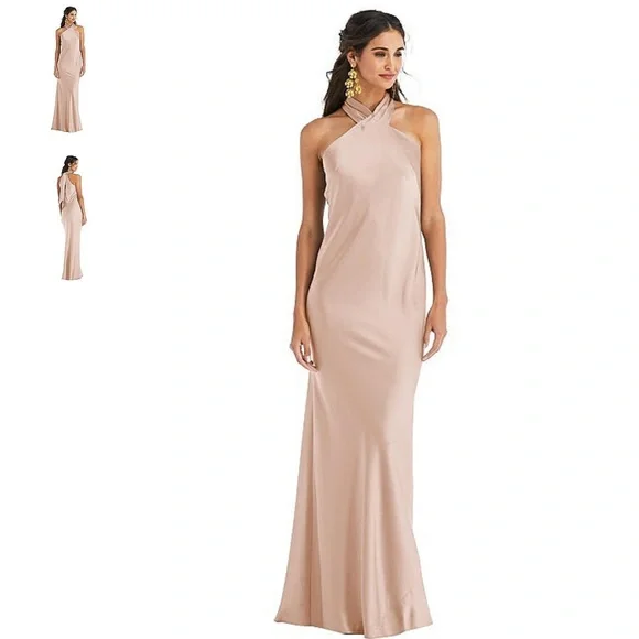 blush pink tulle bridesmaid dress Zapakasa Women Blush Pink Maxi A Line Sweetheart Bridesmaid Dress  Sleeveless Long Wedding Guest Dress with Bow